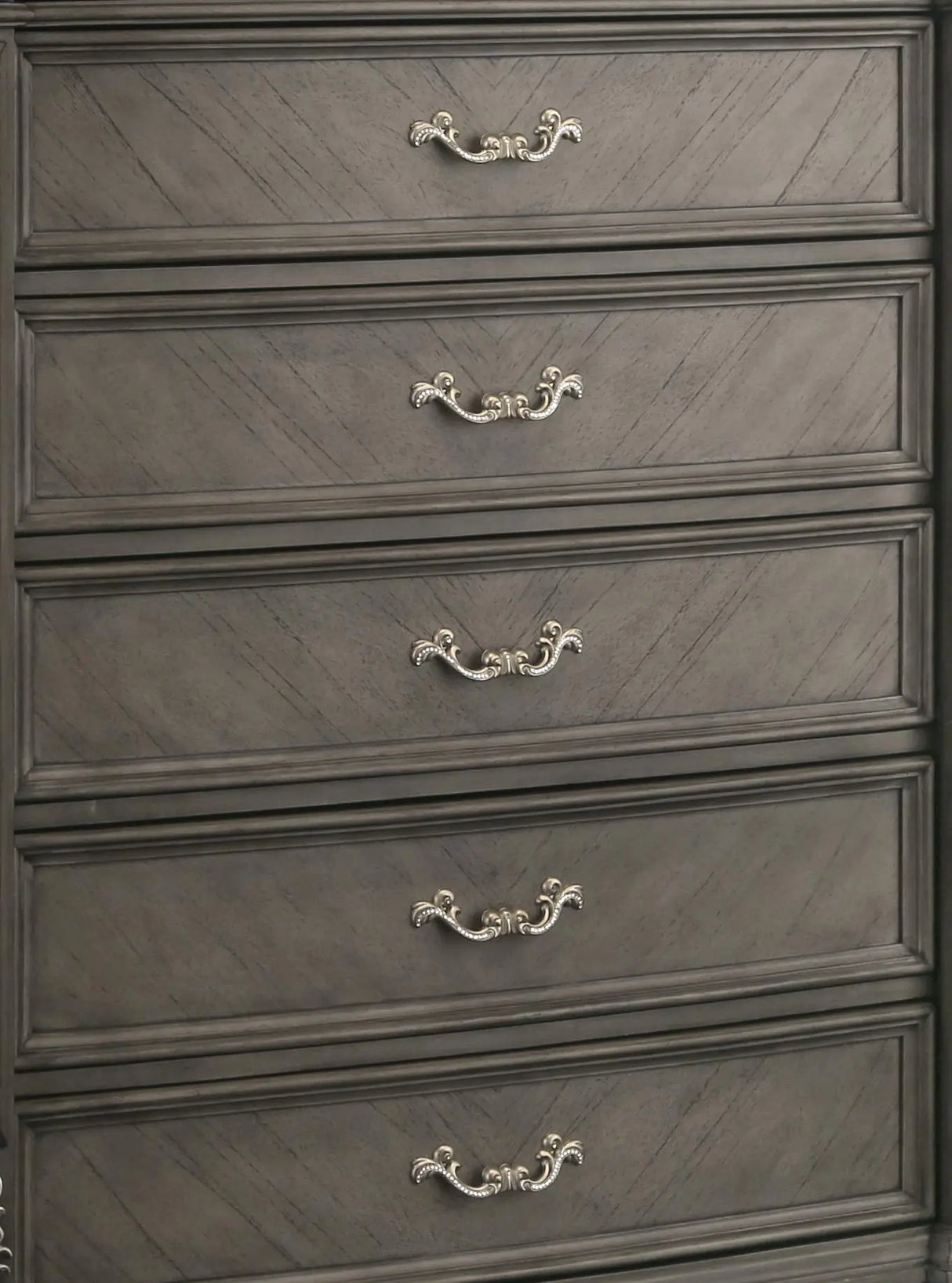 Silvy Transitional Style Chest in Gray finish Wood - Home Elegance USA