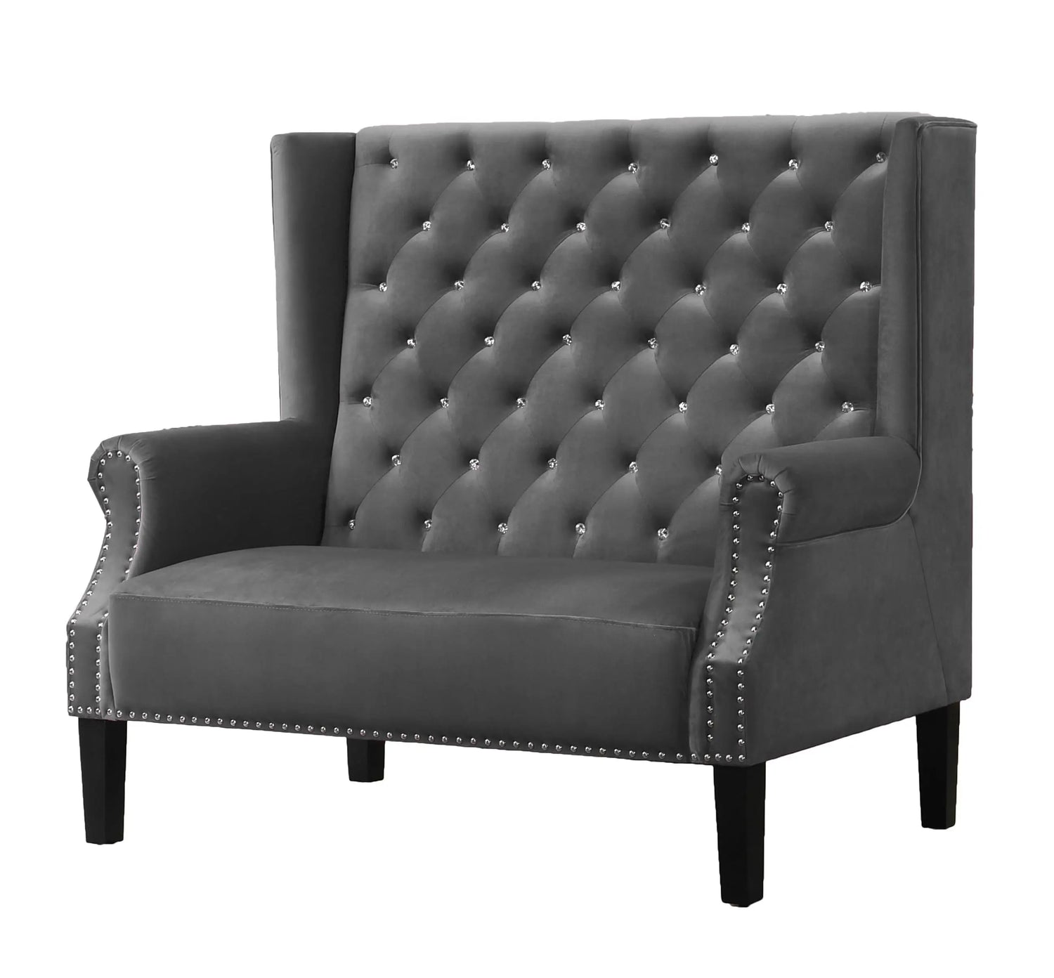 Lexi Transitional Style Silver Accent Chair - Home Elegance USA