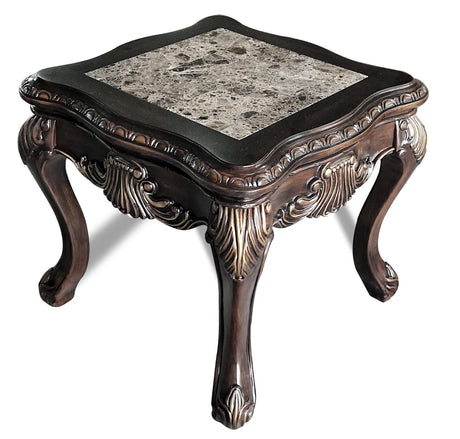 Alexa Traditional Style End Table In Cherry Finish Wood | Cosmos | Home Elegance USA