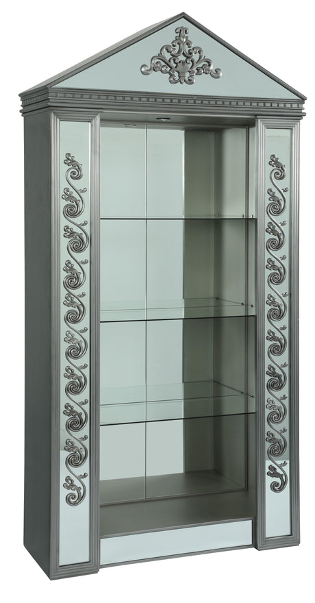Eros Modern Style Cabinet with Metal Finish - Home Elegance USA