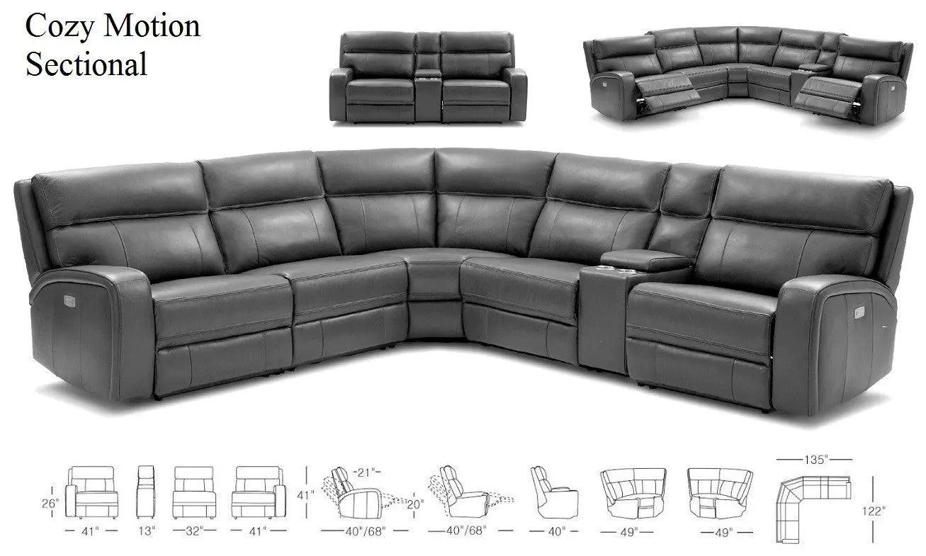 Cozy 6Pc Motion Sectional | J&M | Home Elegance USA