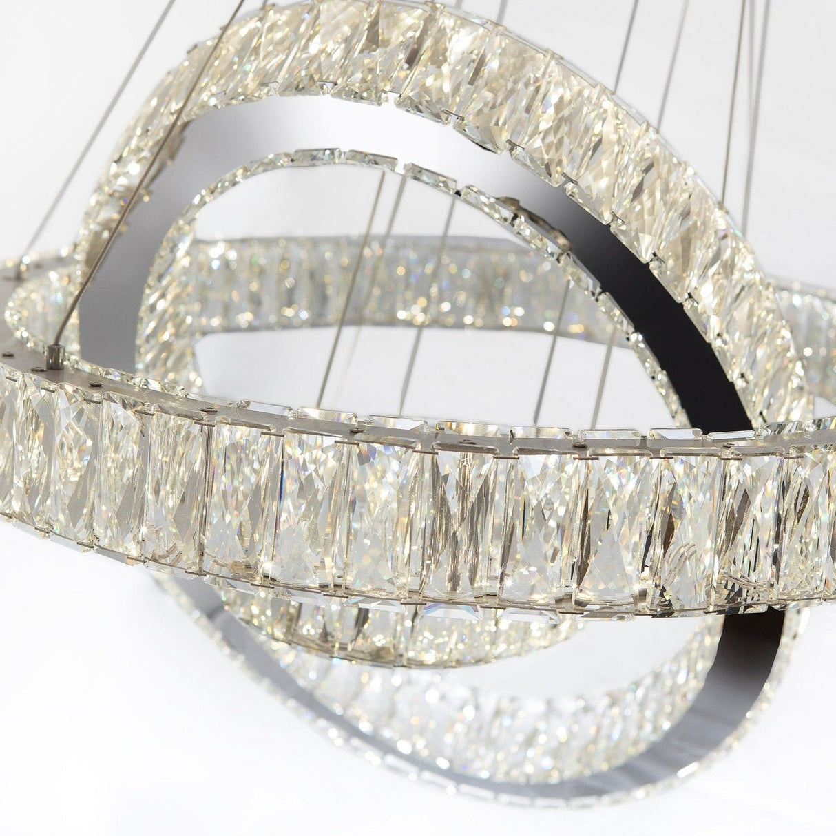 Crystal Elegance Led Chandelier // 2 Ovals | Finesse | Home Elegance USA