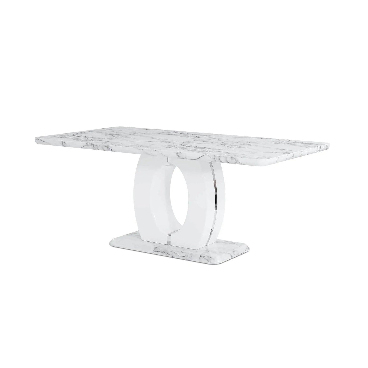 D894DT 5 - Piece Faux Marble Top Dining Room Set | Global | Home Elegance USA