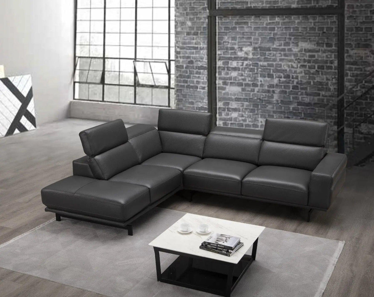 Davenport Leather Sectional | J&M | Home Elegance USA