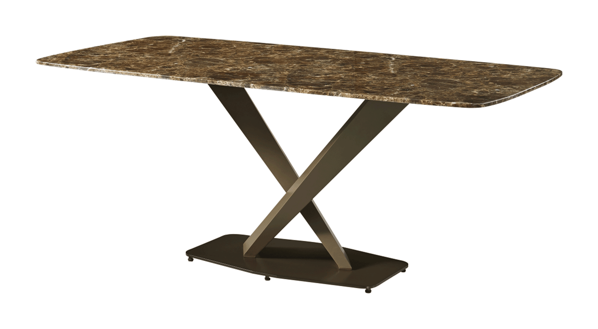 Esf Furniture - Extravaganza 311 Marble Dining Table With 137 Chairs - 311-137-4Chair