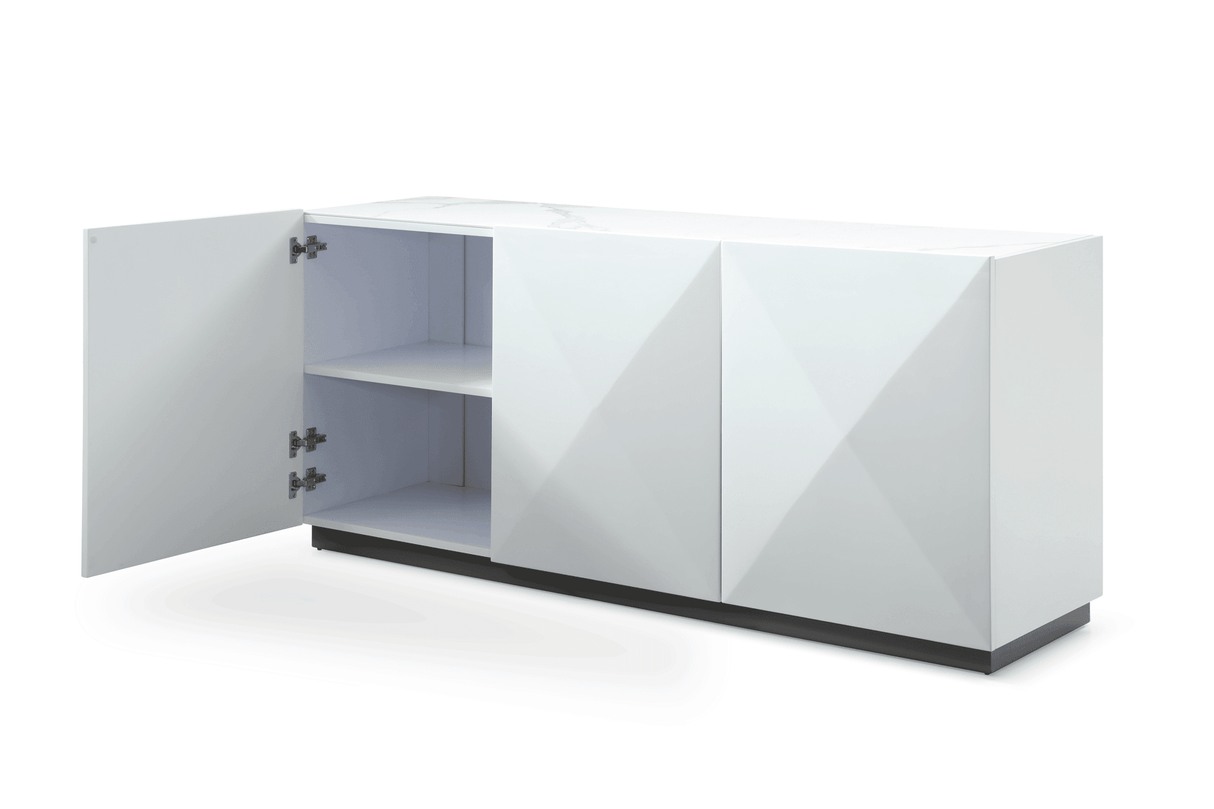 Esf Furniture - Extravaganza 3012 Buffet In Mat/Shiny - 3012Buffeet