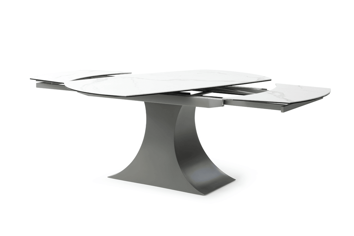 Esf Furniture - Extravaganza 5 Piece Dining Table Set 9035 Table With 1254 Chairs In Mat/Shiny - 9035-1254-4Chair