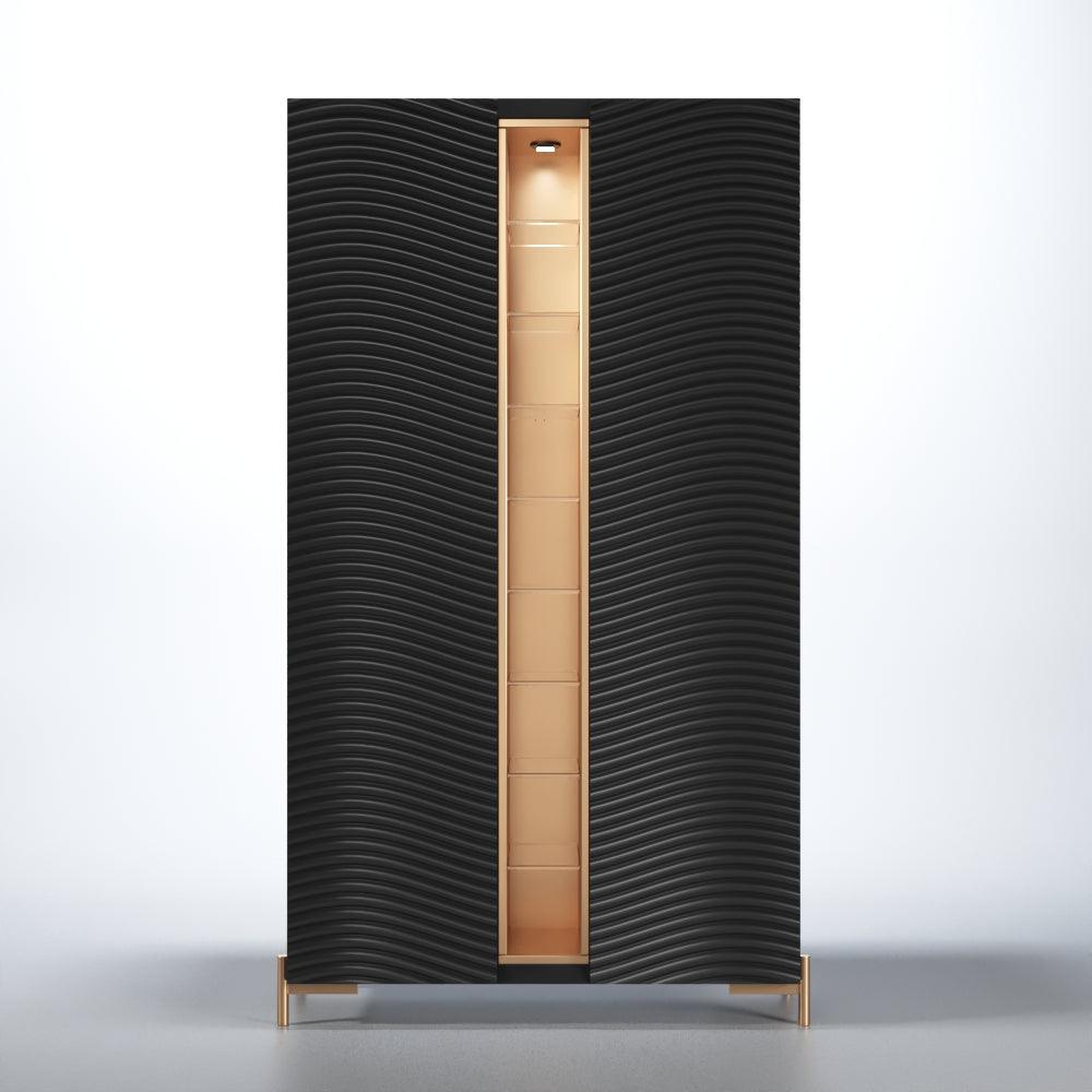 Esf Furniture - Wave 2 Door China In Matt Gold - Wavechinagrey