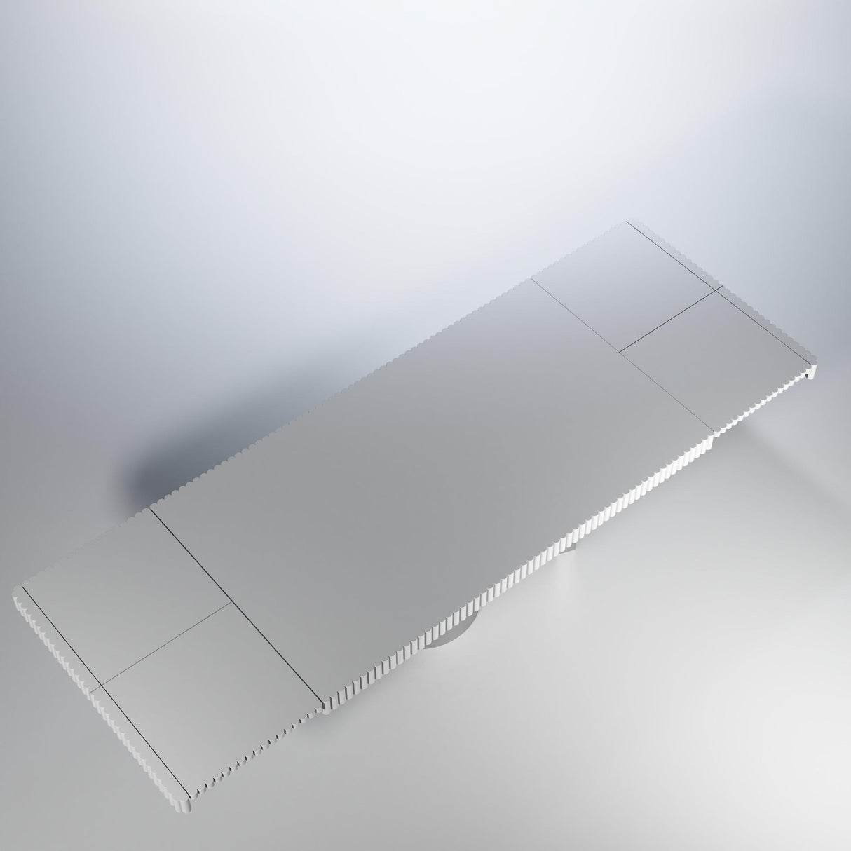 Esf Furniture - Wave Dining Table With 2 Extension In White Matt - Wavetablewhite