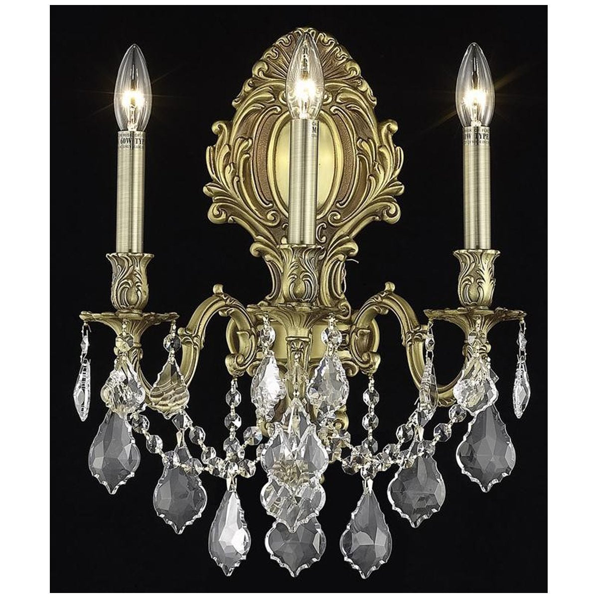 Elegant Lighting Monarch 3 Lights Wall Sconce - Home Elegance USA