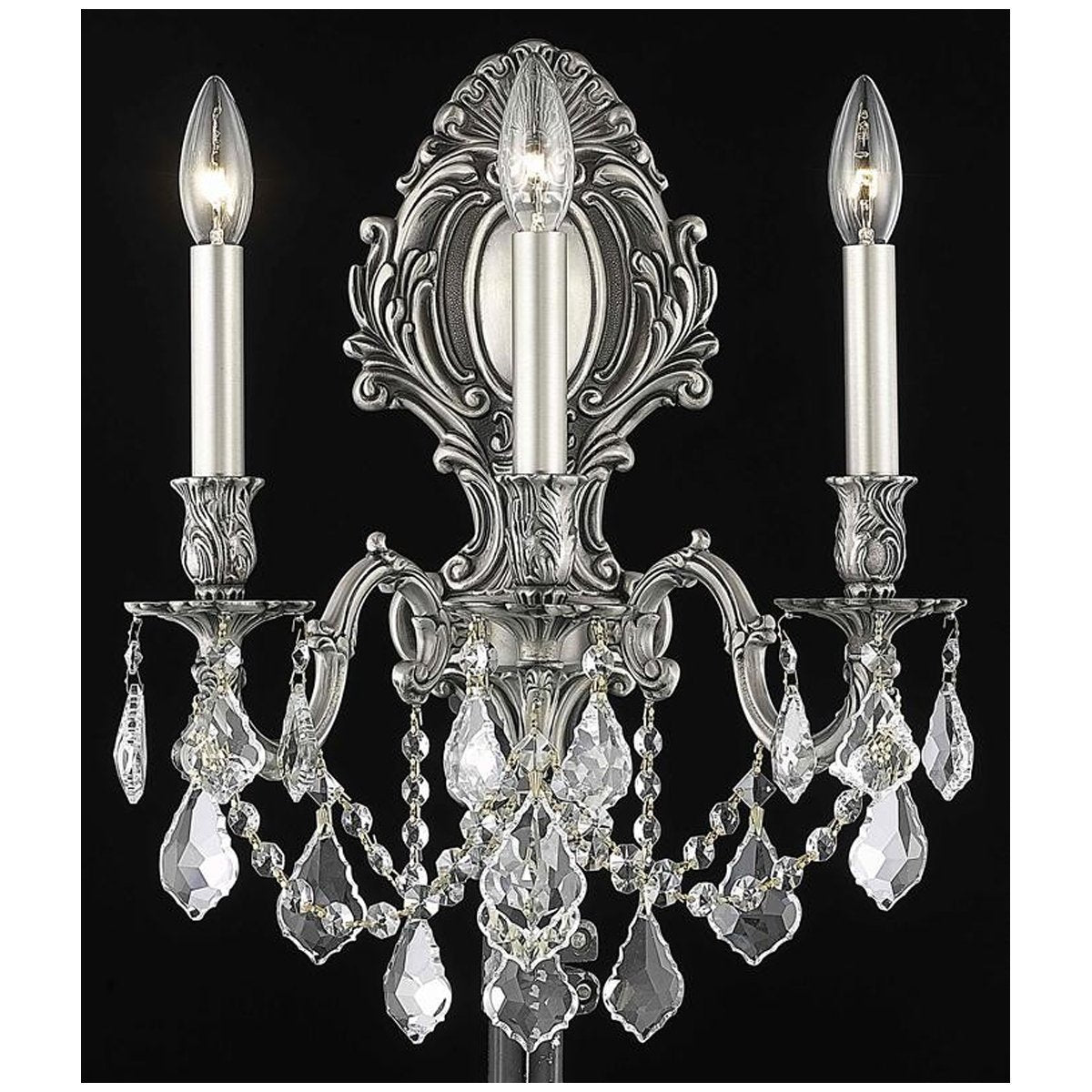 Elegant Lighting Monarch 3 Lights Wall Sconce - Home Elegance USA