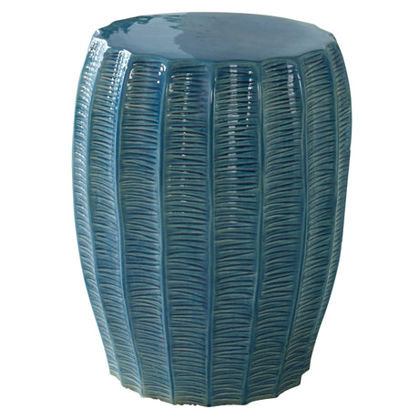 Uttermost Harbor Aque Blue Garden Stool - Home Elegance USA