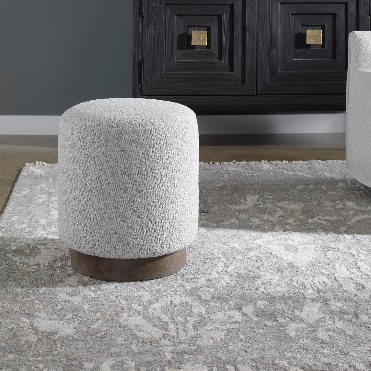 Avila Light Gray Ottoman | Uttermost | Home Elegance USA