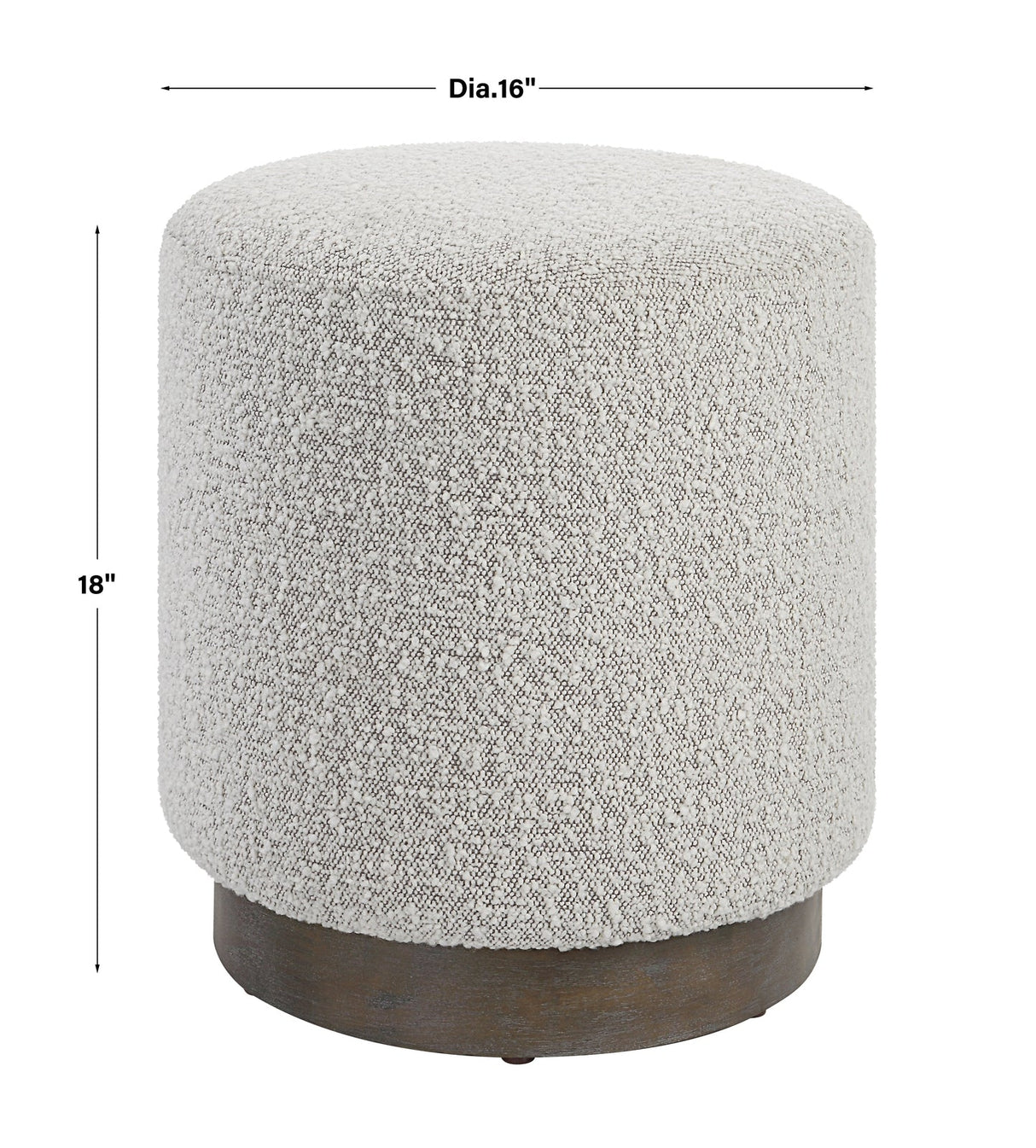 Avila Light Gray Ottoman | Uttermost | Home Elegance USA