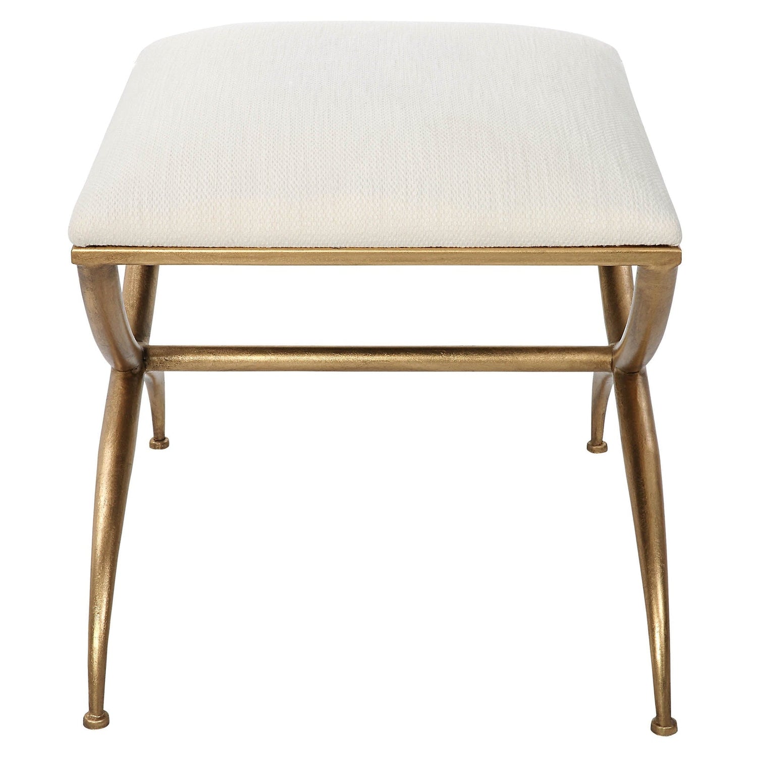 Crossing Small White Bench | Uttermost | Home Elegance USA