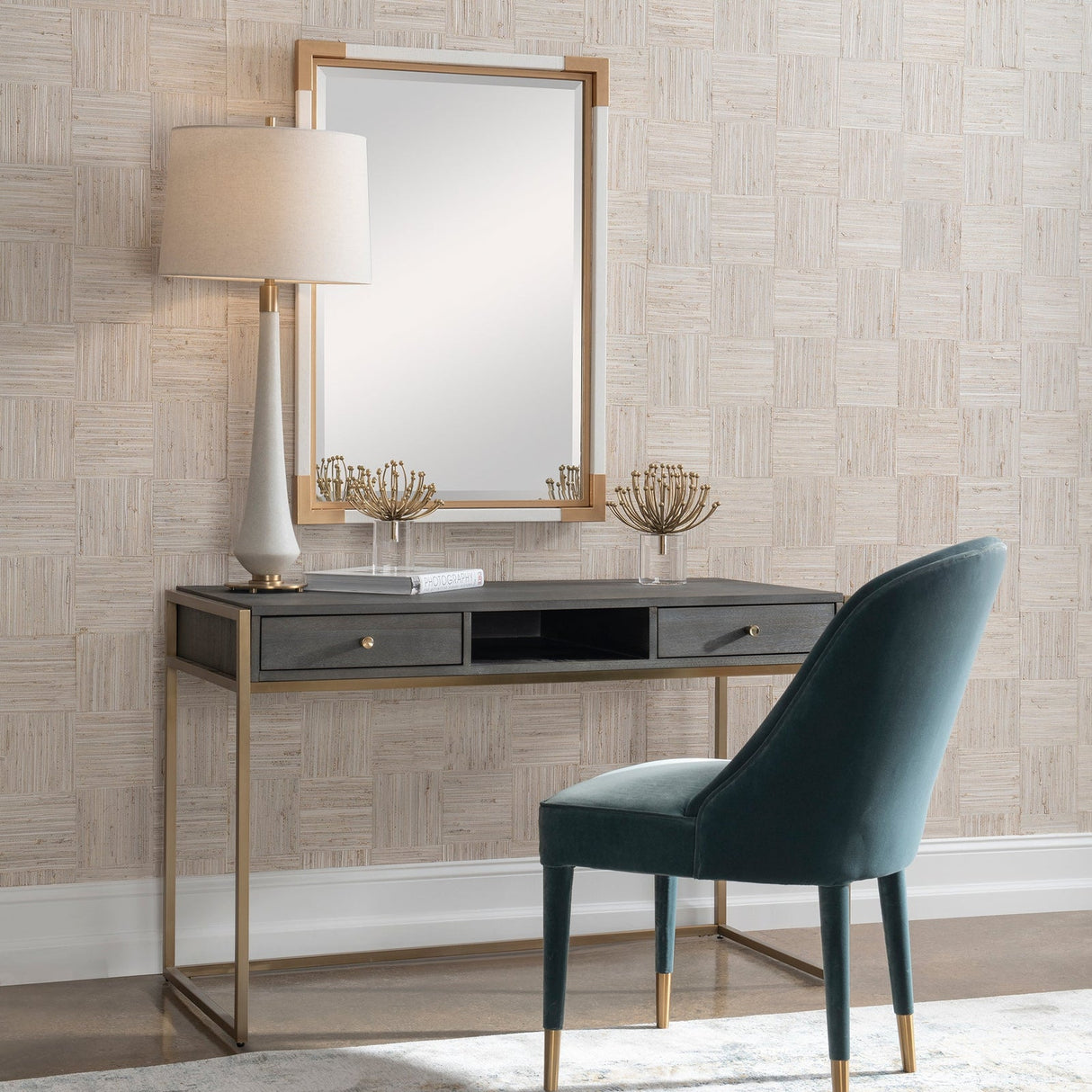 Uttermost Taja Modern Writing Desk - Home Elegance USA