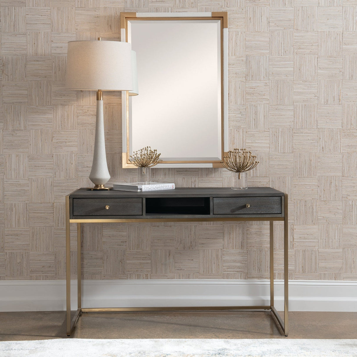Uttermost Taja Modern Writing Desk - Home Elegance USA
