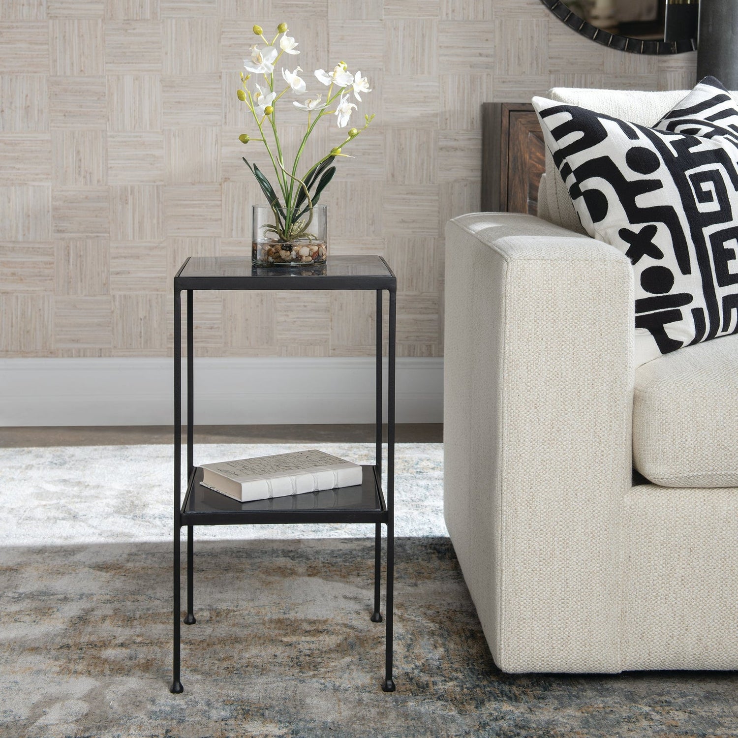 Uttermost Sherwood Square Marble Accent Table - Home Elegance USA
