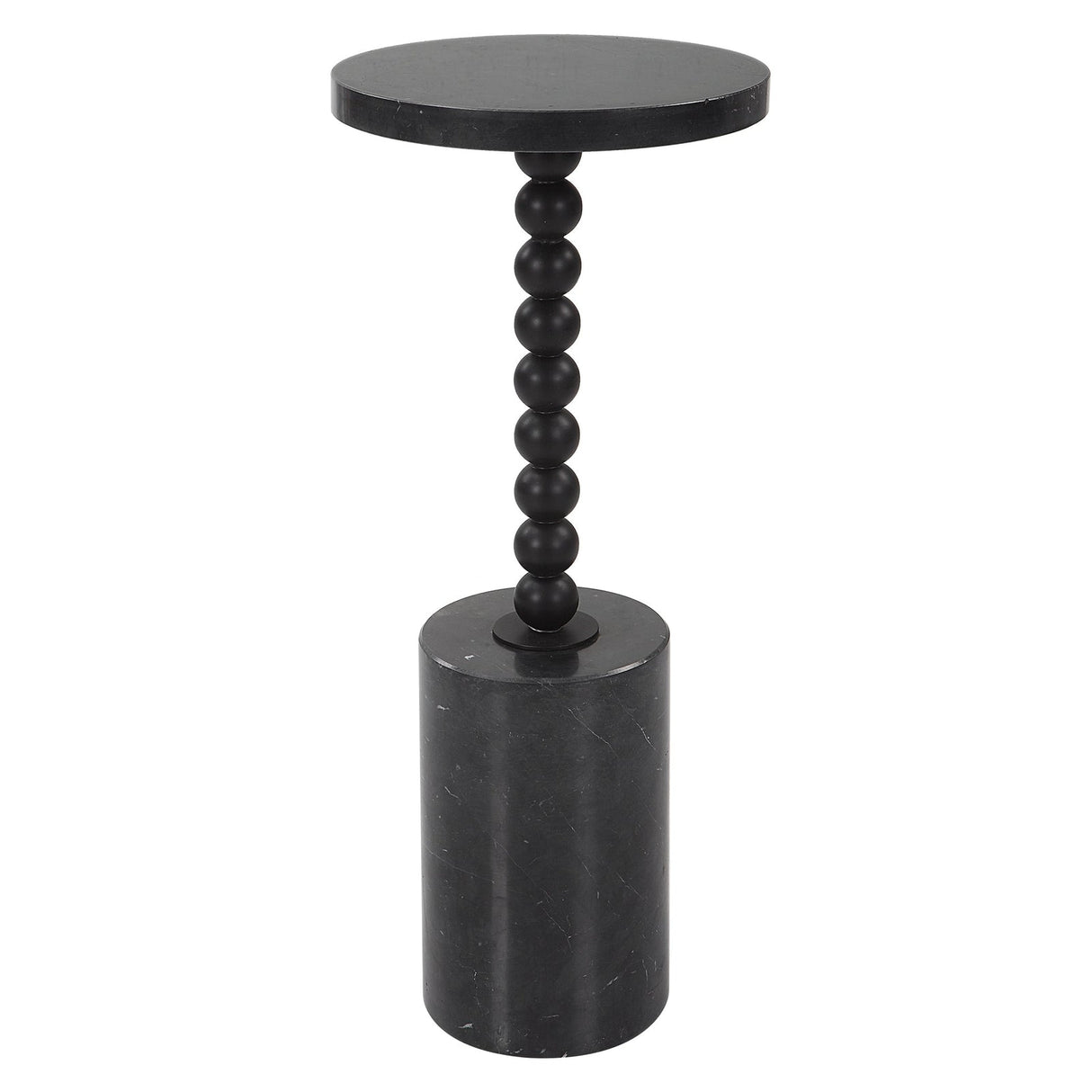 Bead Black Marble Drink Table | Uttermost | Home Elegance USA
