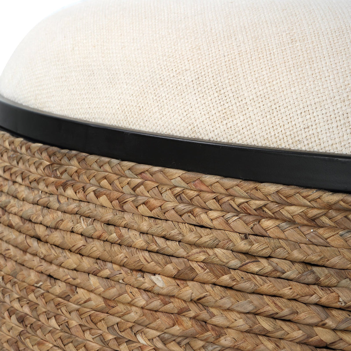 Uttermost Island Straw Storage Ottoman / Coffee Table - Home Elegance USA