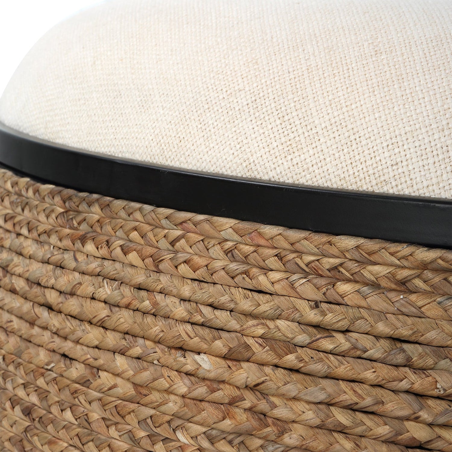 Uttermost Island Straw Storage Ottoman / Coffee Table - Home Elegance USA