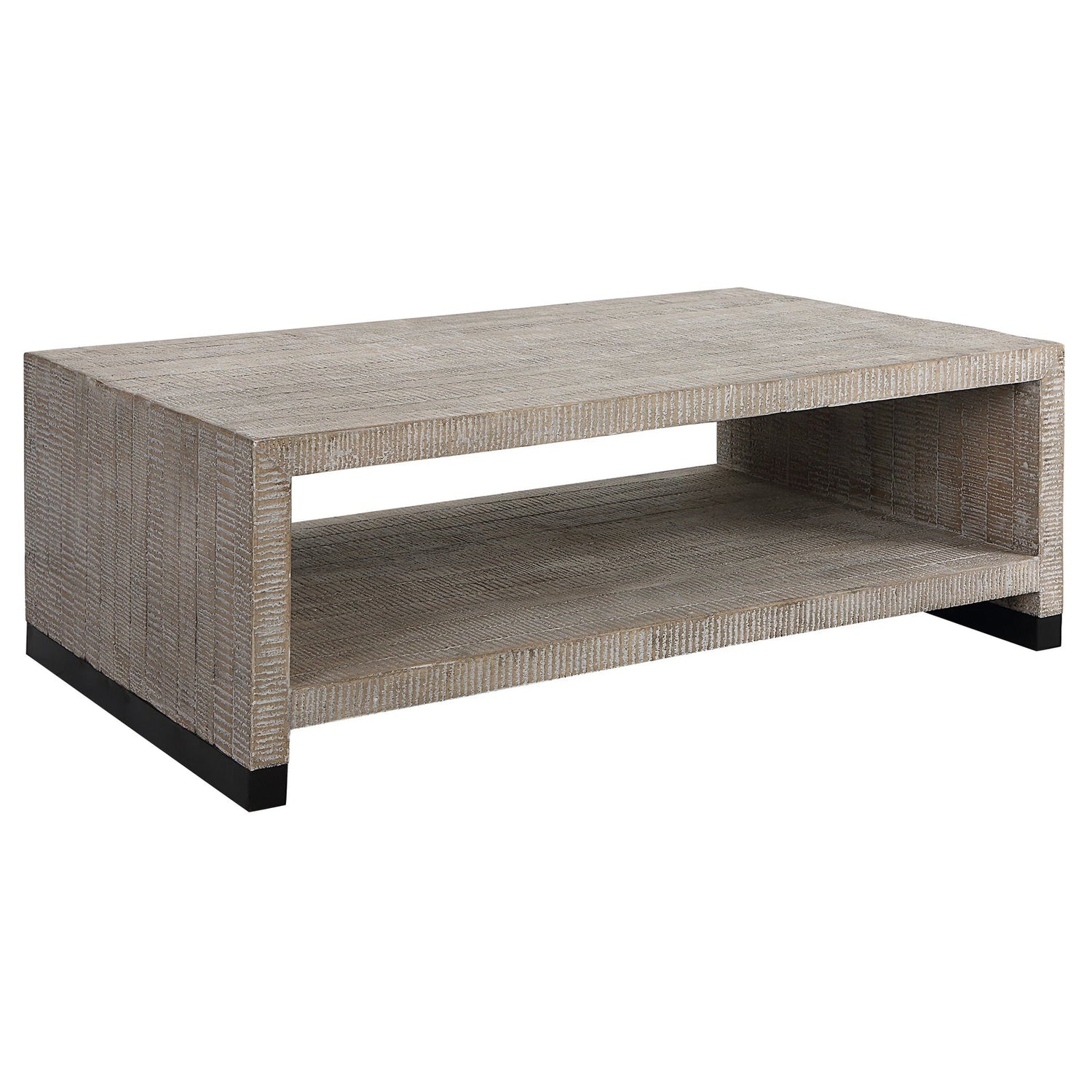 Bosk White Washed Coffee Table | Uttermost | Home Elegance USA
