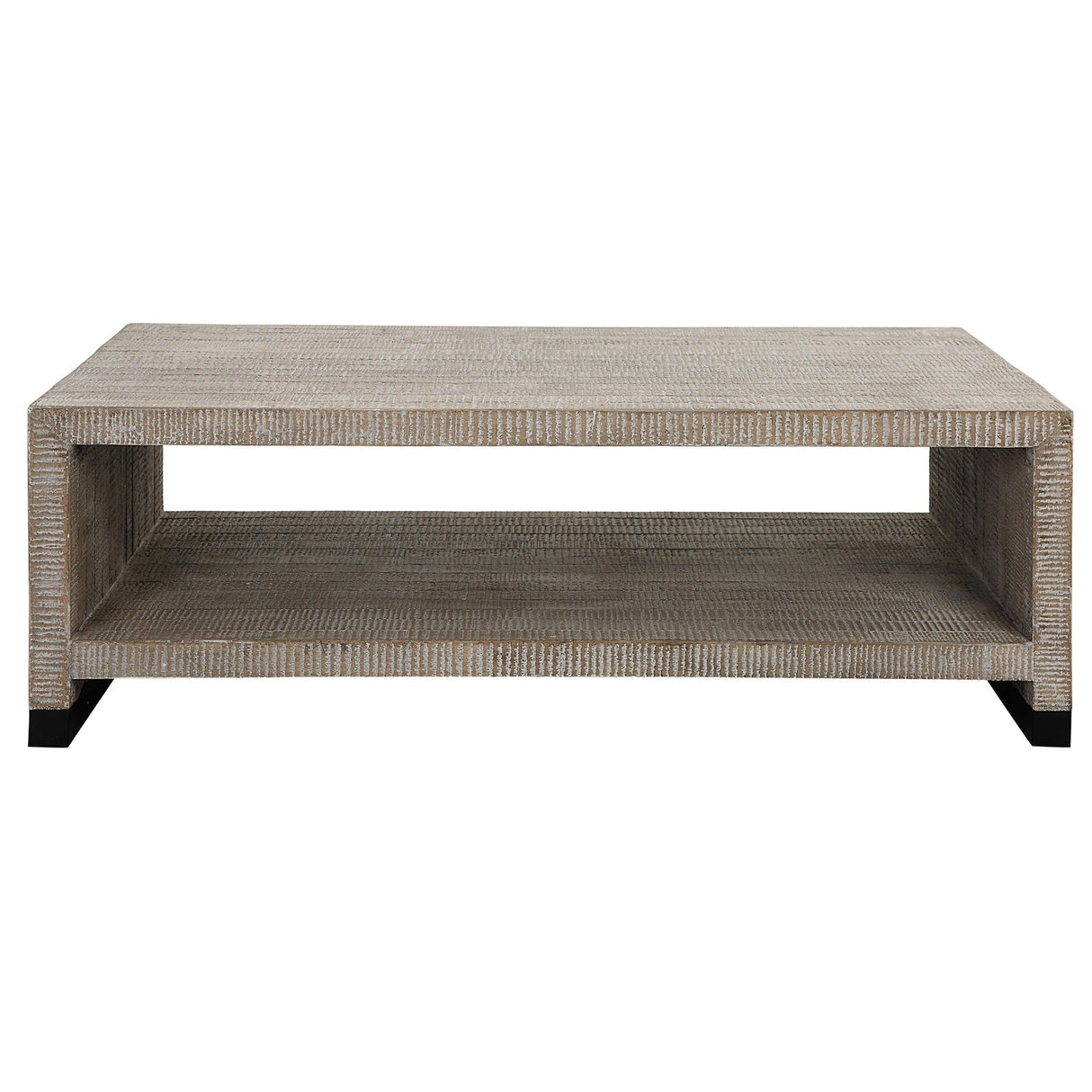 Bosk White Washed Coffee Table | Uttermost | Home Elegance USA