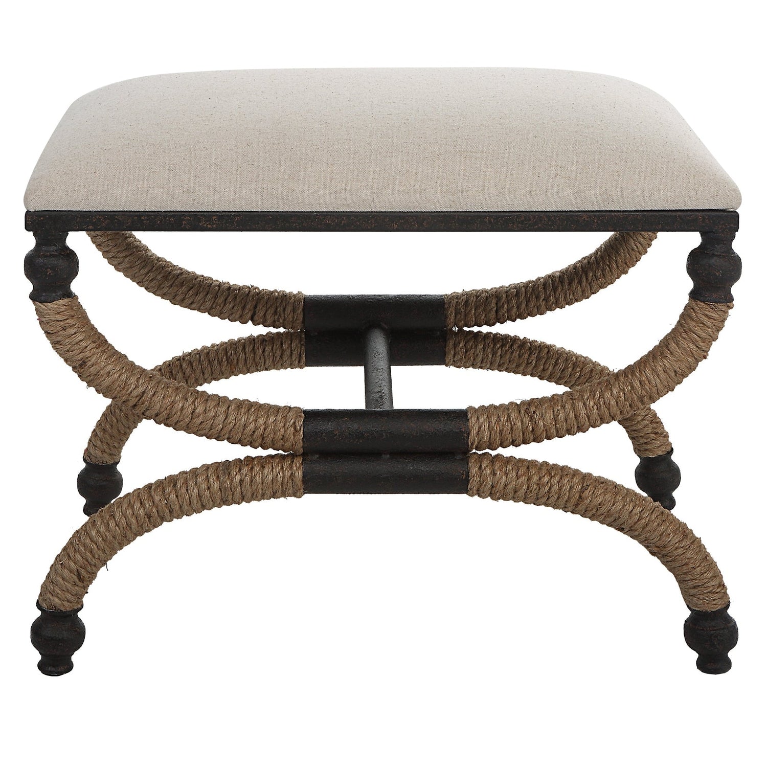 Uttermost Icaria Upholstered Small Bench - Home Elegance USA