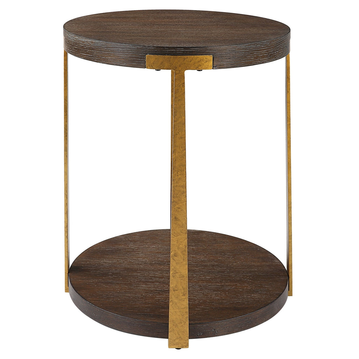 Uttermost Palisade Round Wood Side Table - Home Elegance USA