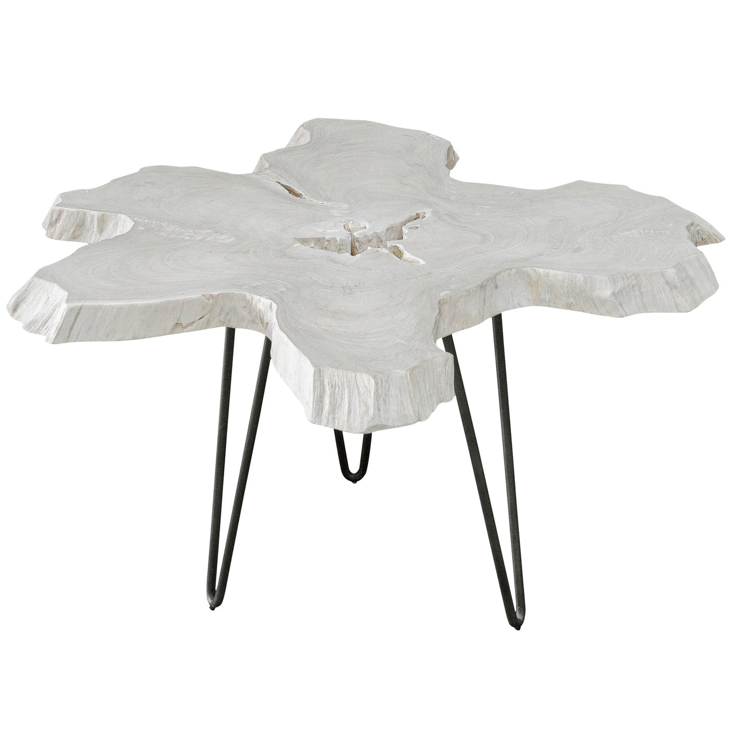 Uttermost Trillium Bleached Teak Coffee Table - Home Elegance USA