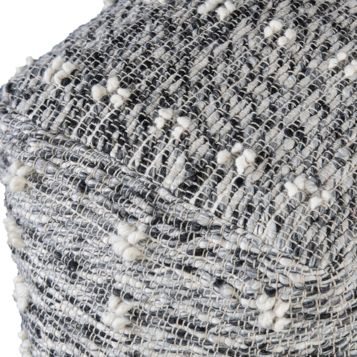 Uttermost Narol Gray Pouf - Home Elegance USA