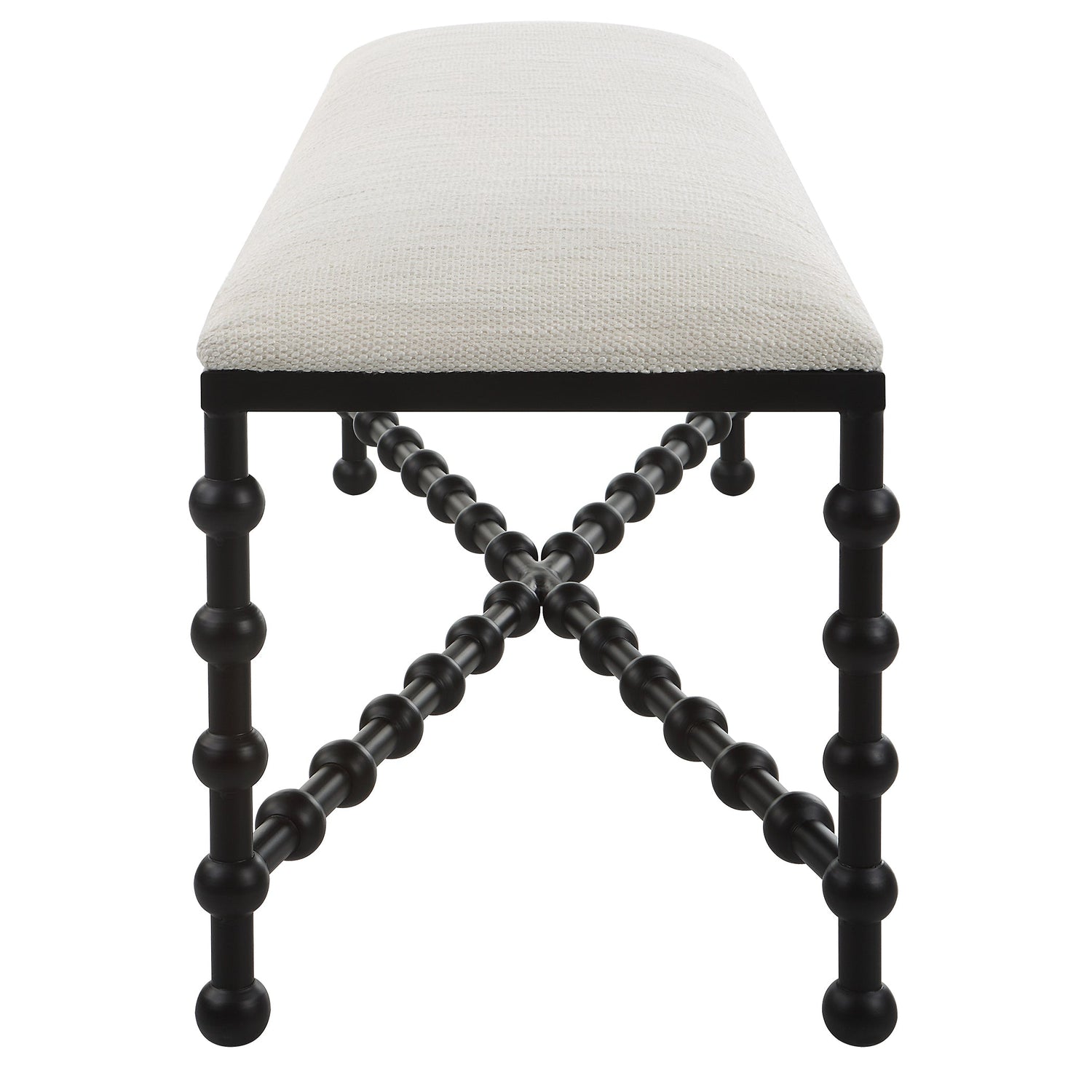 Uttermost Iron Drops Cushioned Bench - Home Elegance USA