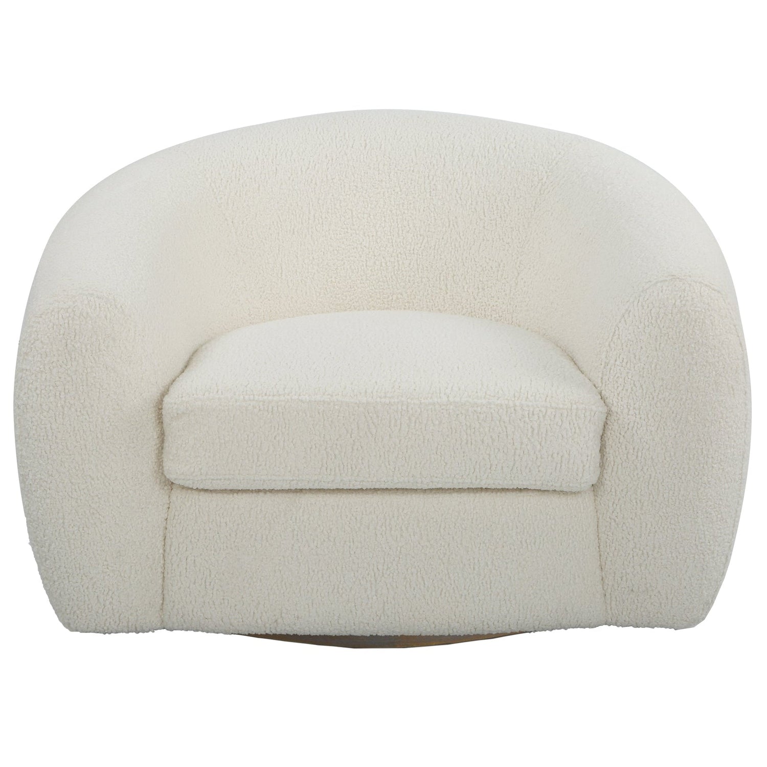 Capra Art Deco White Swivel Chair | Uttermost | Home Elegance USA