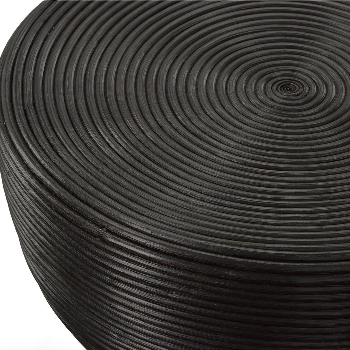 Bongo Black Rattan Side Table | Uttermost | Home Elegance USA