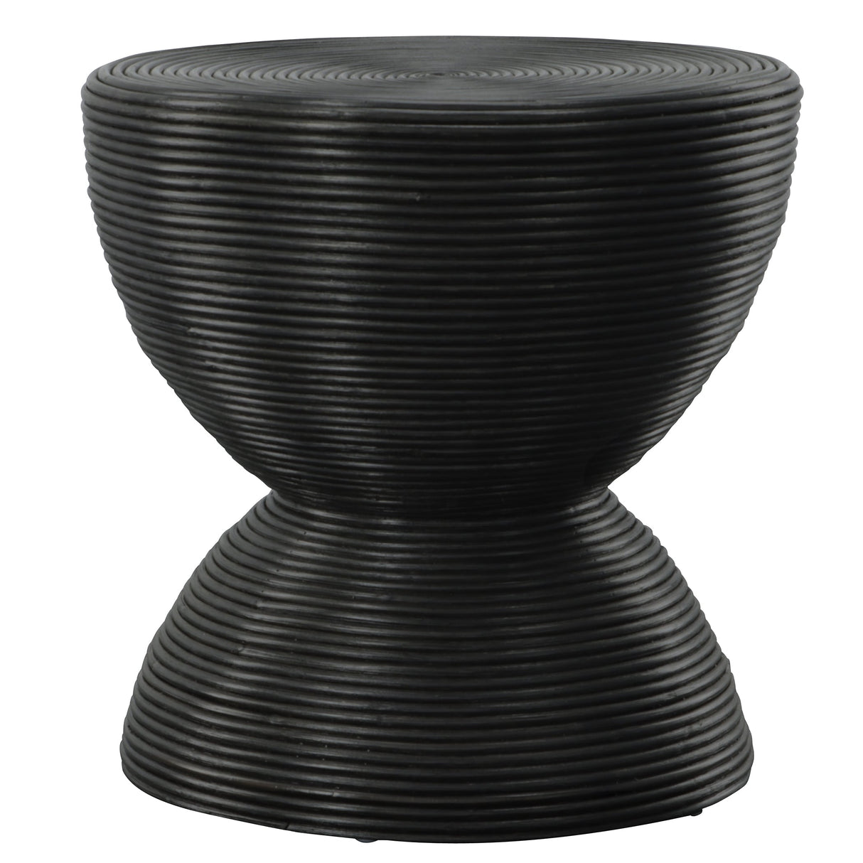 Bongo Black Rattan Side Table | Uttermost | Home Elegance USA