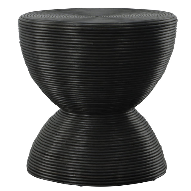 Bongo Black Rattan Side Table | Uttermost | Home Elegance USA