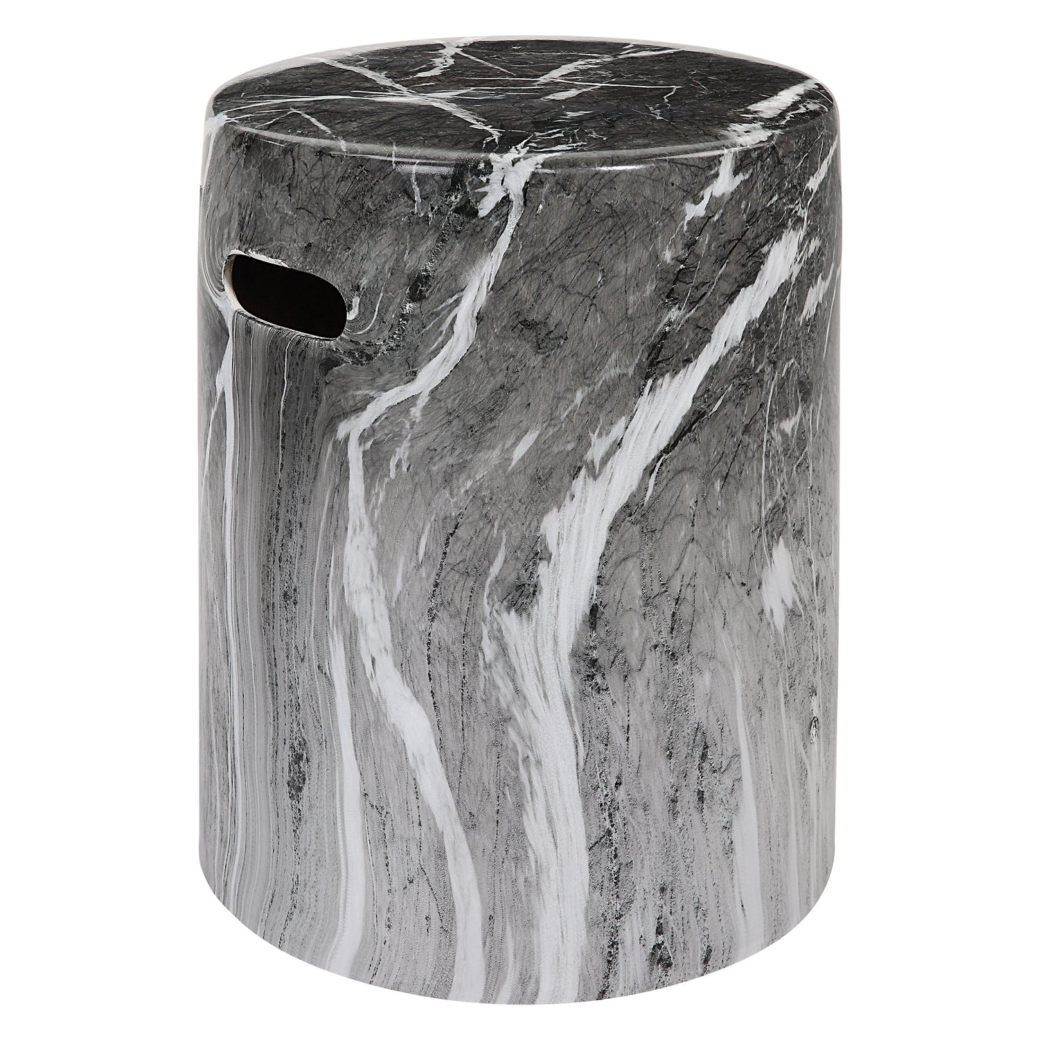 Uttermost Marvel Marbled Garden Stool - Home Elegance USA