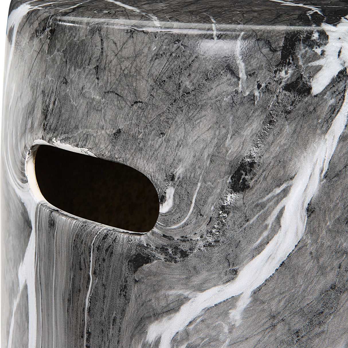 Uttermost Marvel Marbled Garden Stool - Home Elegance USA