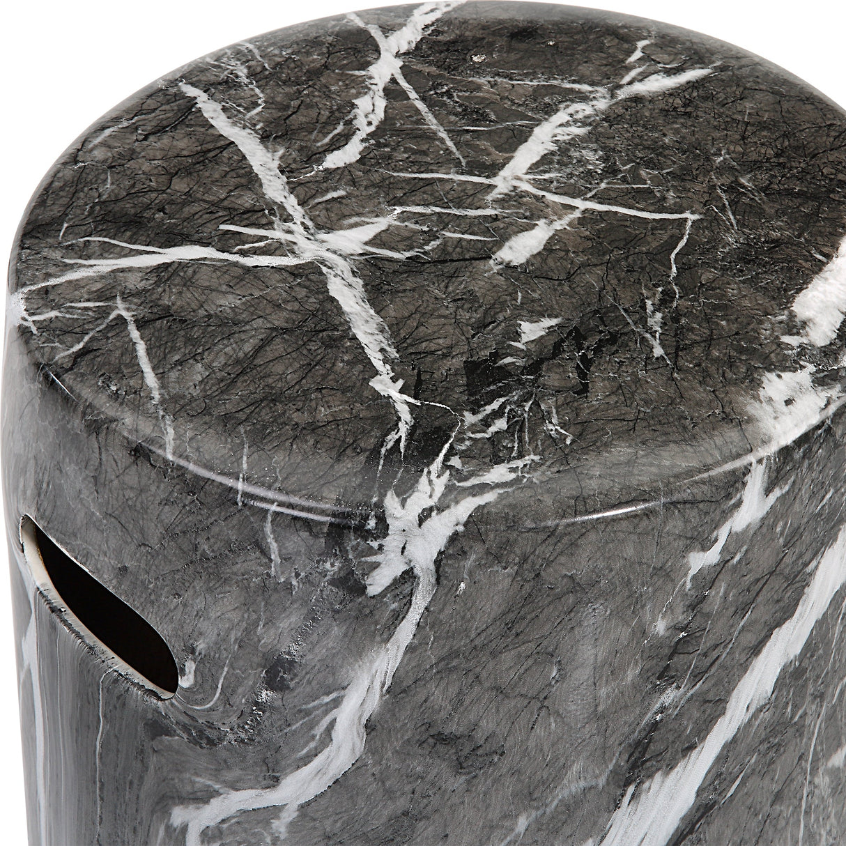 Uttermost Marvel Marbled Garden Stool - Home Elegance USA
