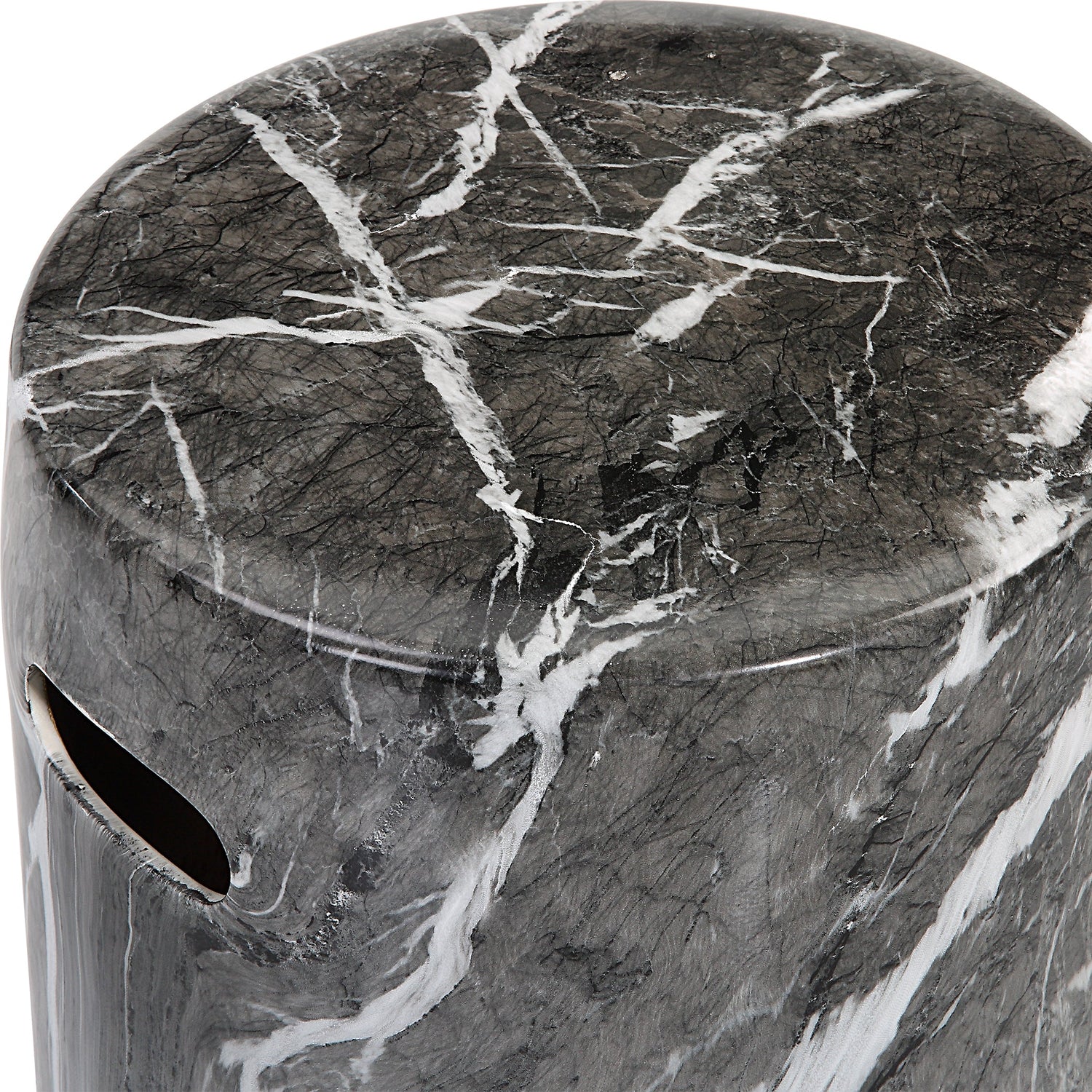 Uttermost Marvel Marbled Garden Stool - Home Elegance USA