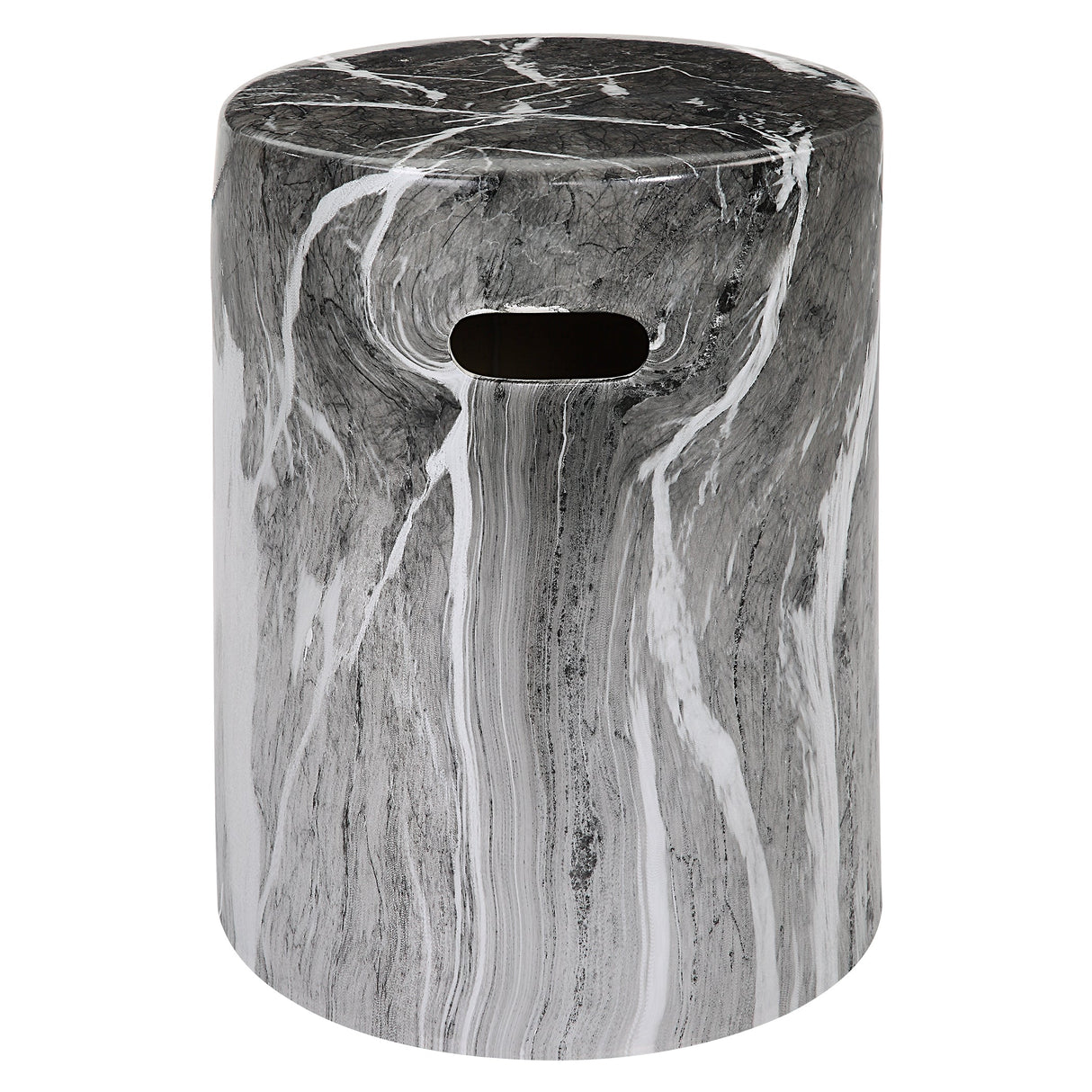 Uttermost Marvel Marbled Garden Stool - Home Elegance USA