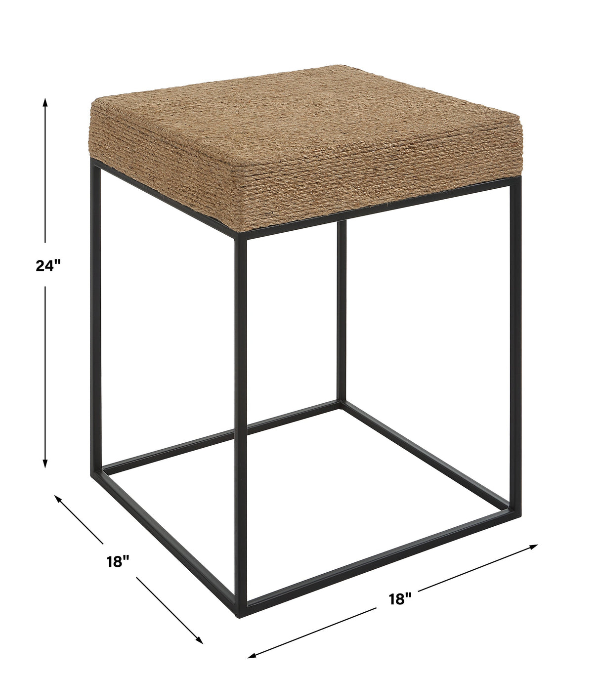 Uttermost Laramie Rustic Rope Accent Table - Home Elegance USA