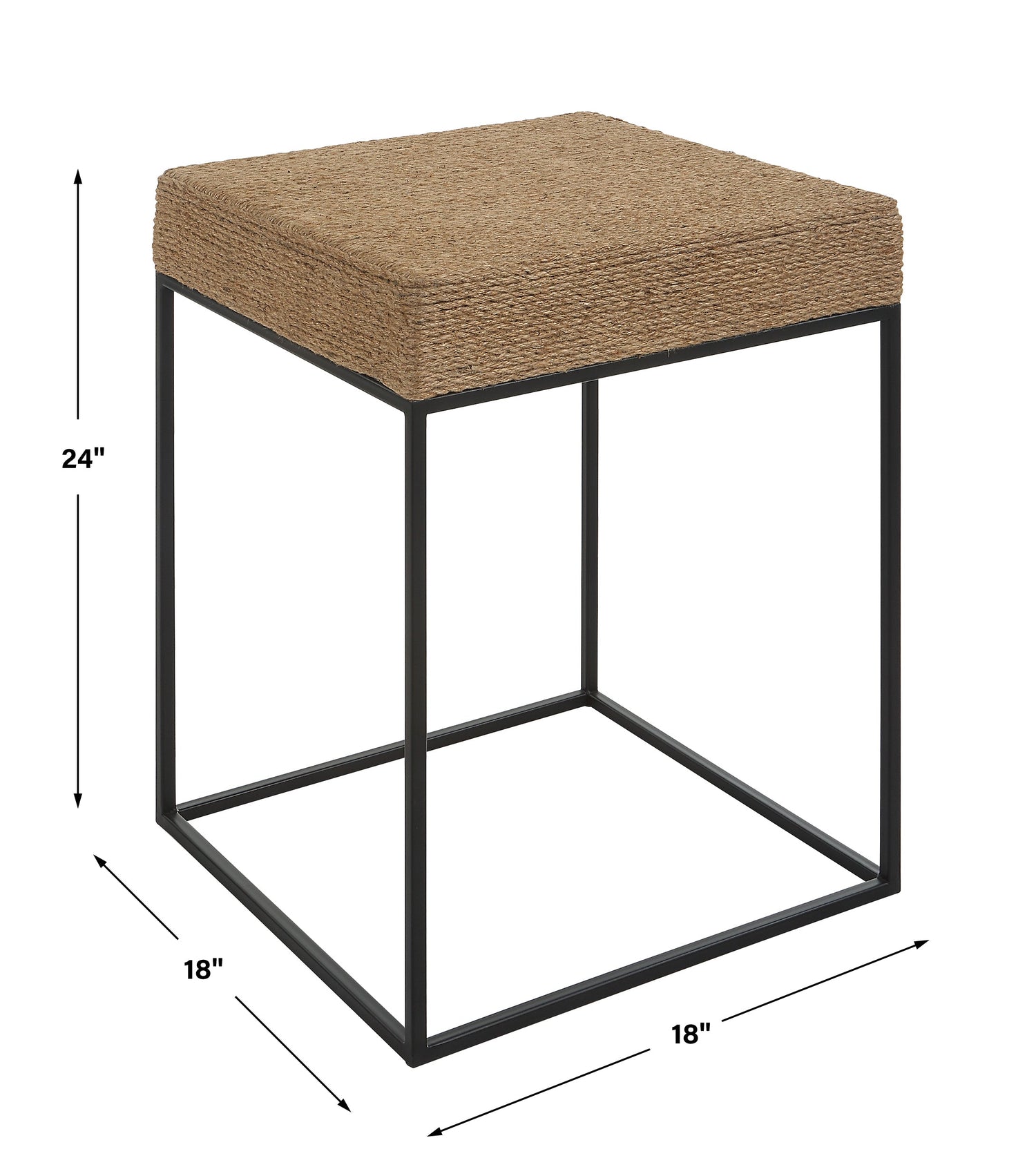 Uttermost Laramie Rustic Rope Accent Table - Home Elegance USA