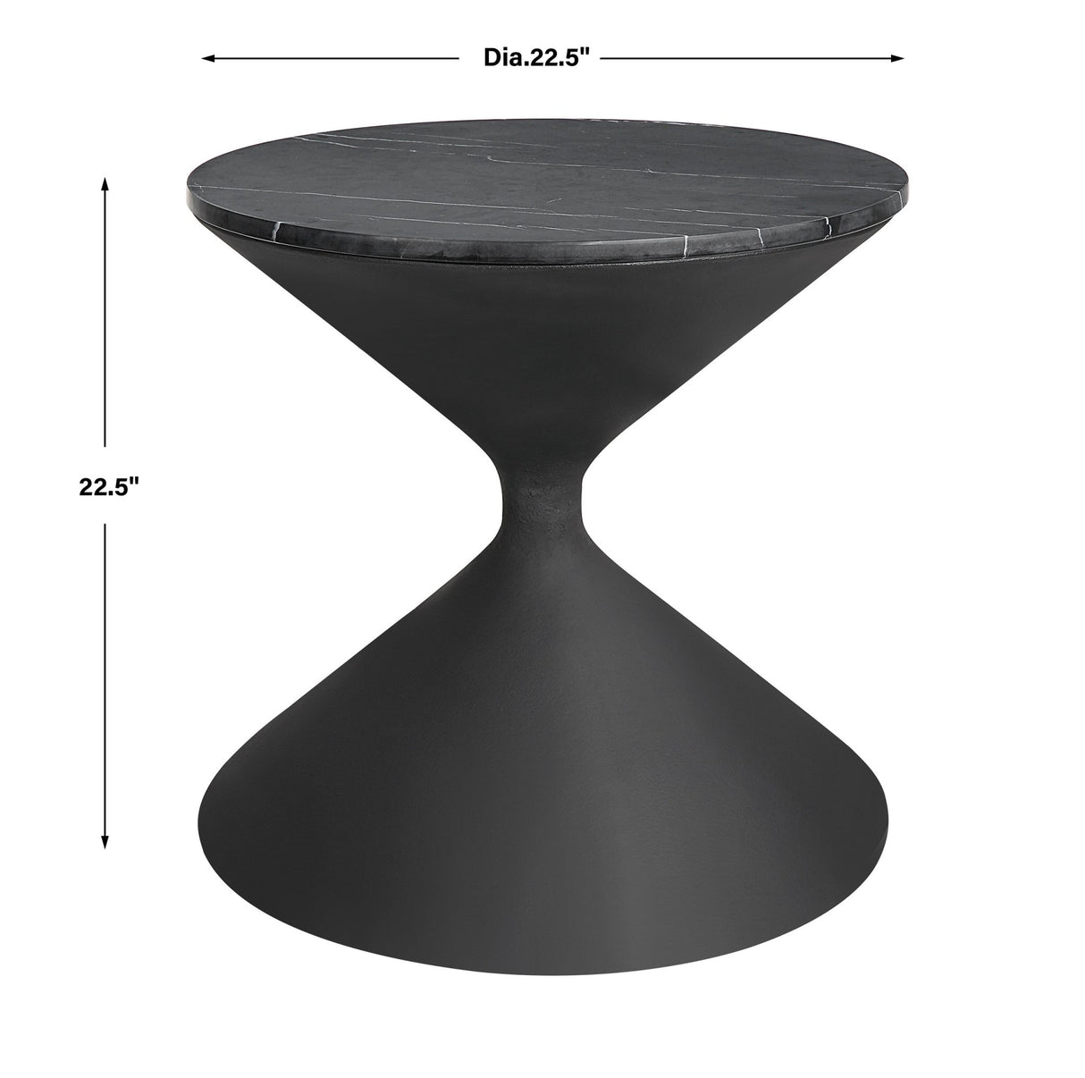 Uttermost Time'S Up Hourglass Shaped Side Table - Home Elegance USA