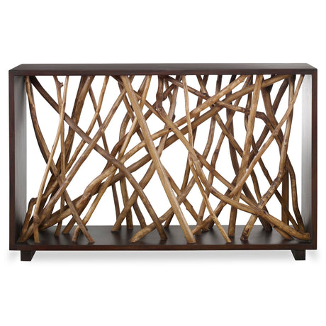 Uttermost Teak Maze Console Table - Home Elegance USA