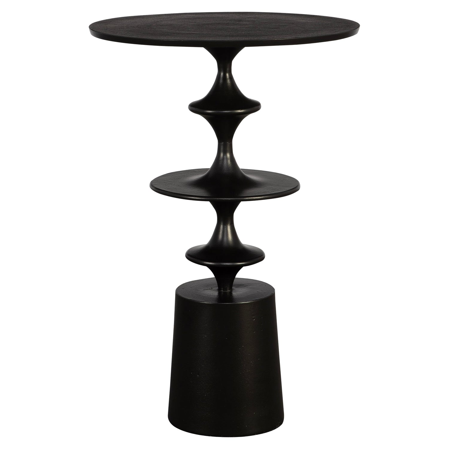 Uttermost Flight Textured Black Accent Table - Home Elegance USA