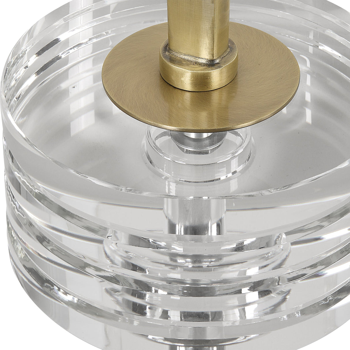 Uttermost Groove Crystal Drink Table - Home Elegance USA