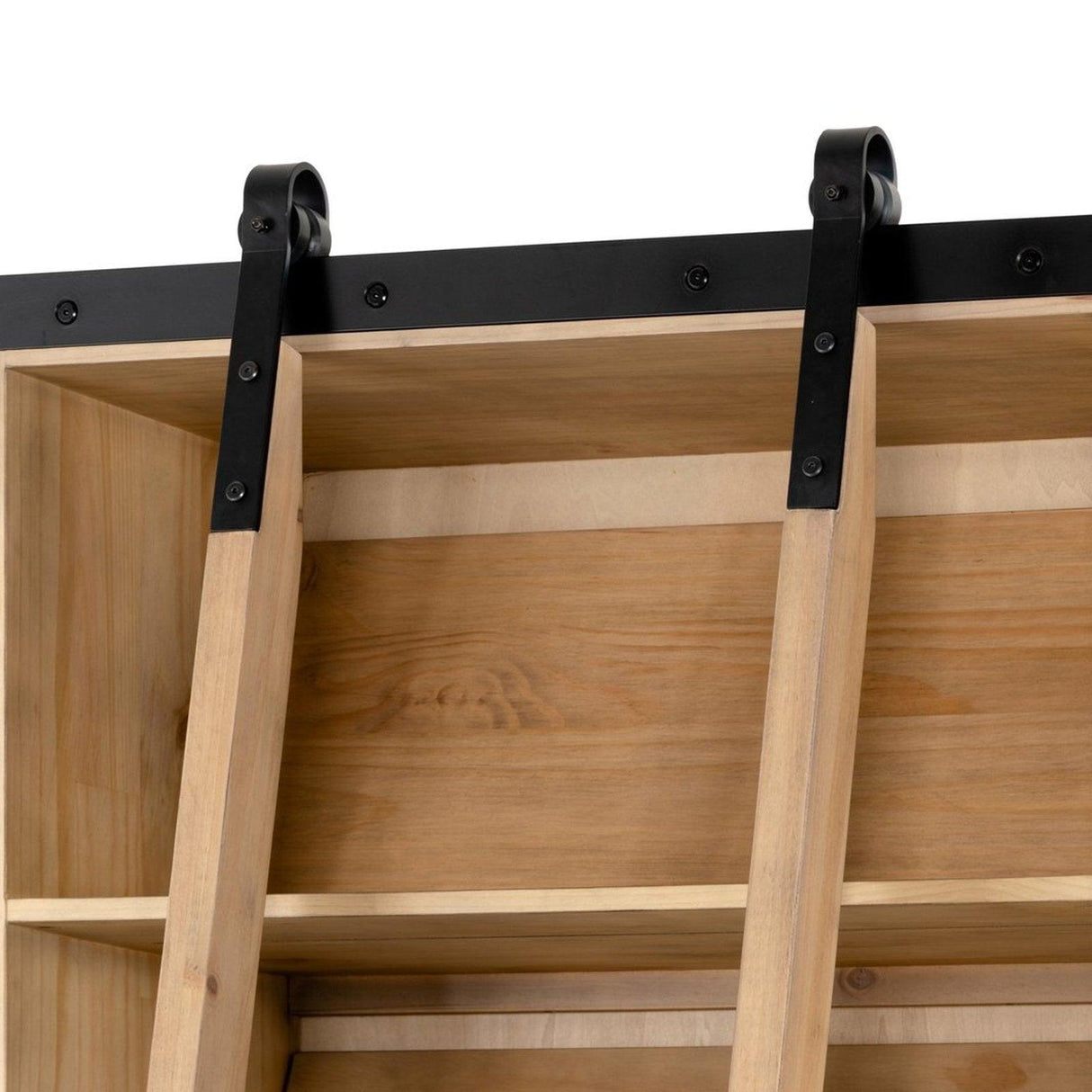 Four Hands Bane Triple Bookshelf With Ladder