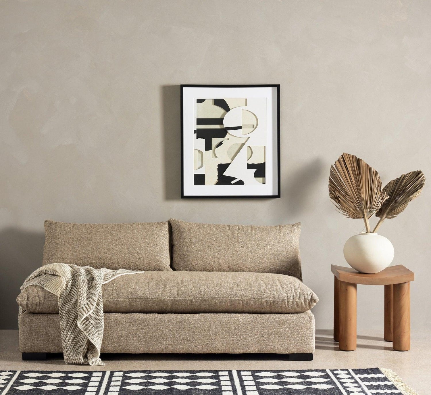 Four Hands Grant Armless Sofa 72"