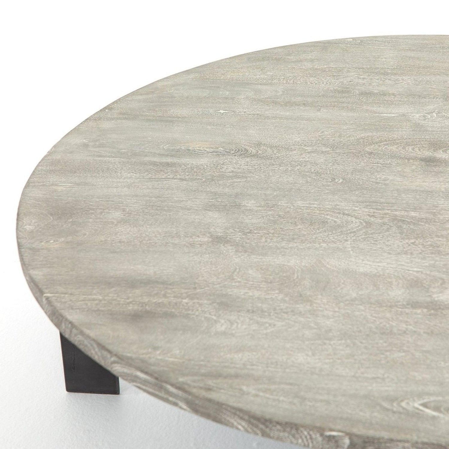 Four Hands Round Coffee Table With Iron